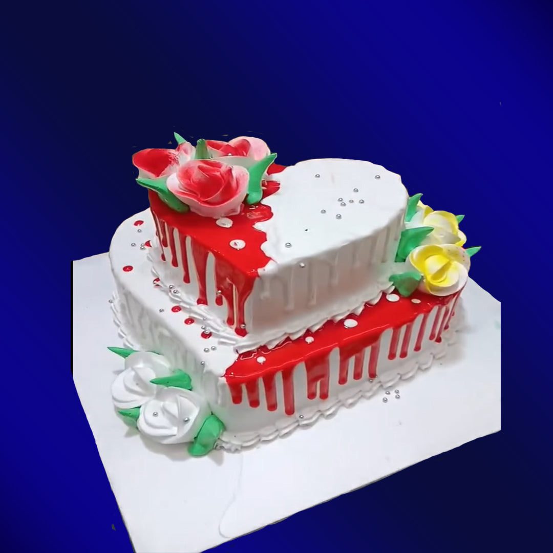 Gâteau à 21 cm de diamètre et 8 cm de hauteur